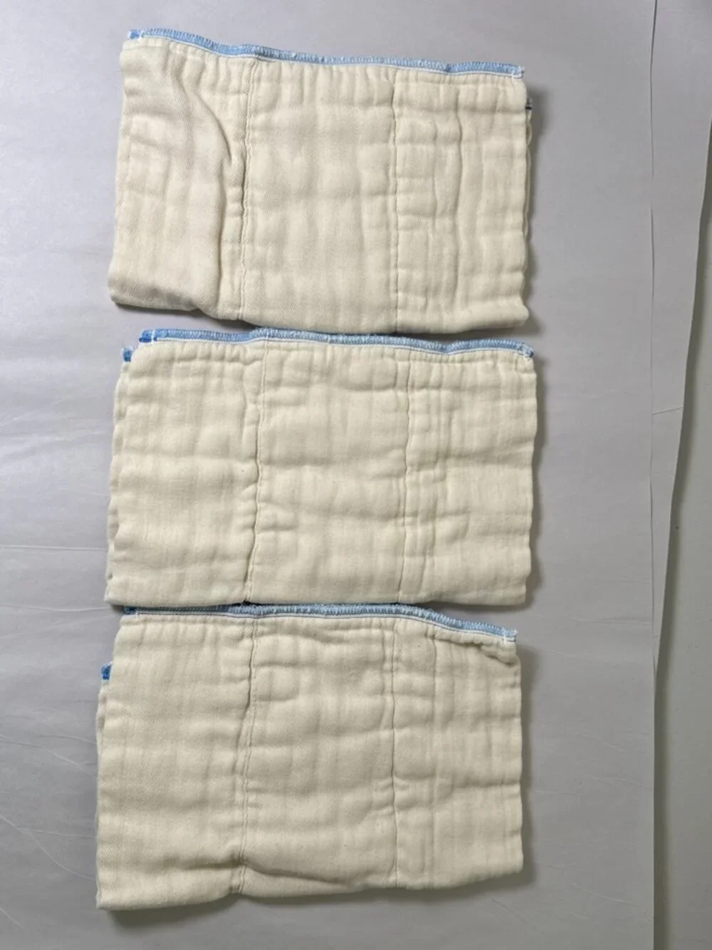 Osocozy Indian Cotton Prefold Cloth Diapers Unbleached Natural Size 1 (6)